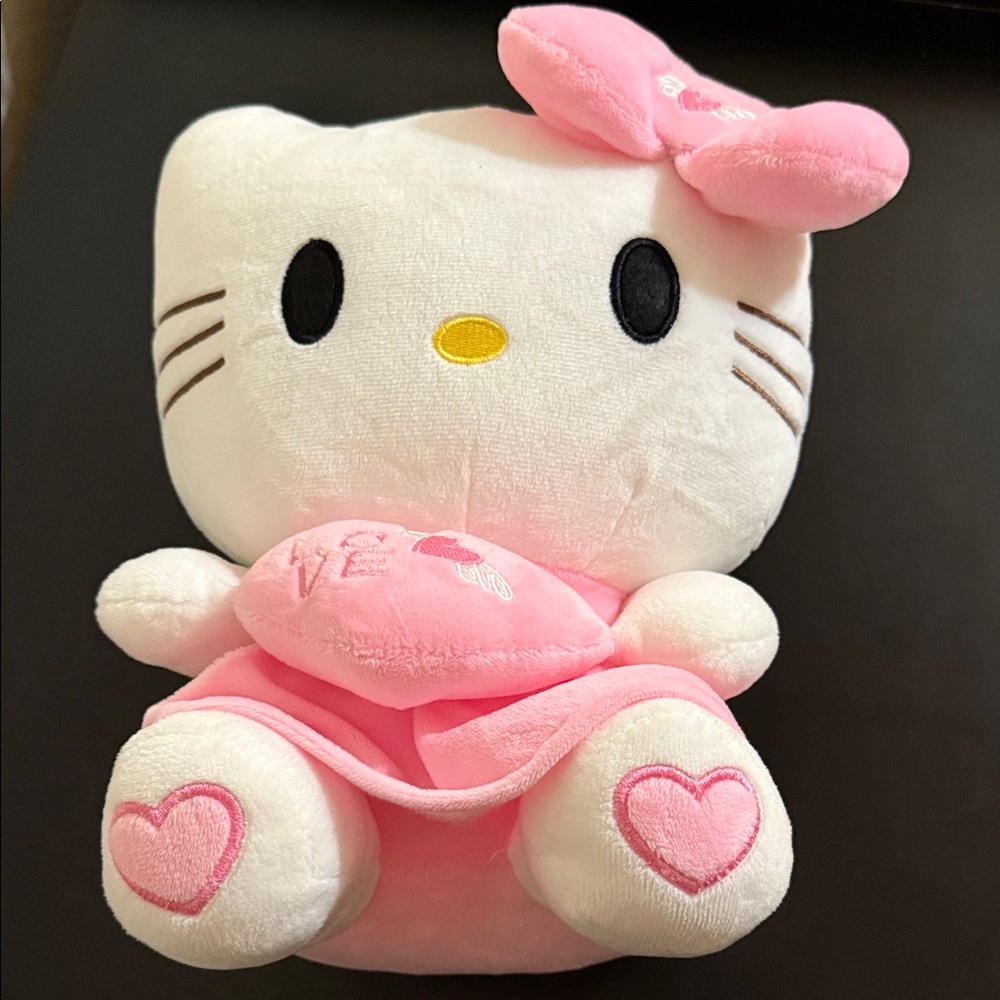 Hello Kitty Pink and White Stuffed Animal